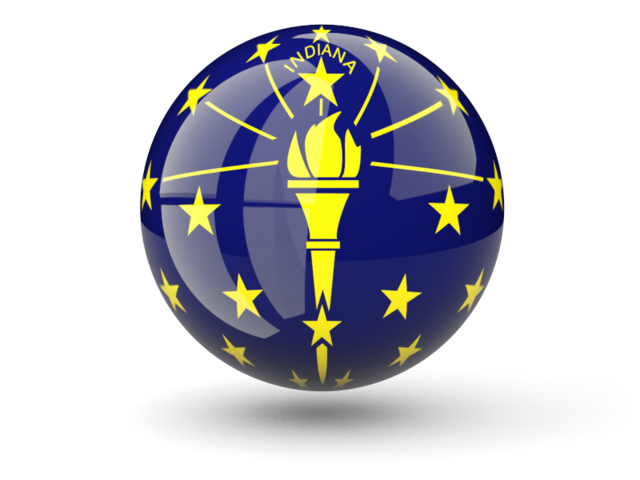 Sphere icon. Download flag icon of Indiana