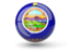 Flag of state of Kansas. Sphere icon. Download icon