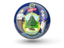 Flag of state of Maine. Sphere icon. Download icon