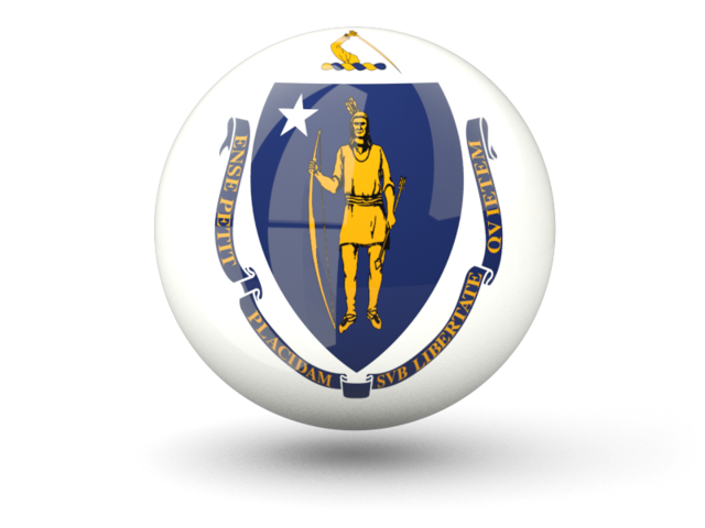 Sphere icon. Download flag icon of Massachusetts