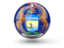 Flag of state of Michigan. Sphere icon. Download icon
