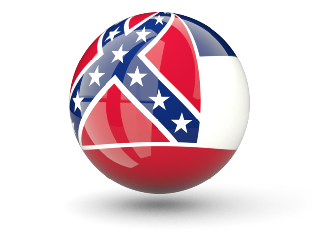 Сферическая иконка. Загрузить иконку флага штата Миссисипи