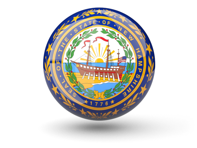 Sphere icon. Download flag icon of New Hampshire