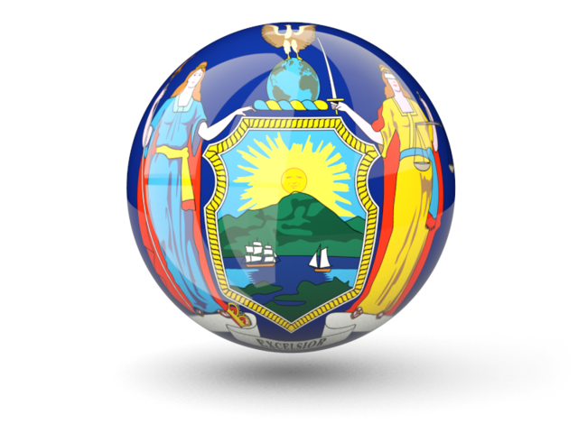 Sphere icon. Download flag icon of New York