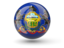 Flag of state of Pennsylvania. Sphere icon. Download icon