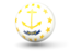 Flag of state of Rhode Island. Sphere icon. Download icon