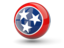 Flag of state of Tennessee. Sphere icon. Download icon