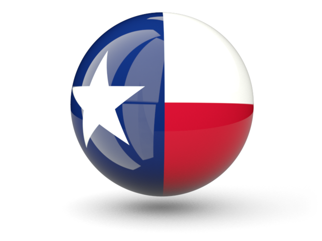 Сферическая иконка. Загрузить иконку флага штата Техас