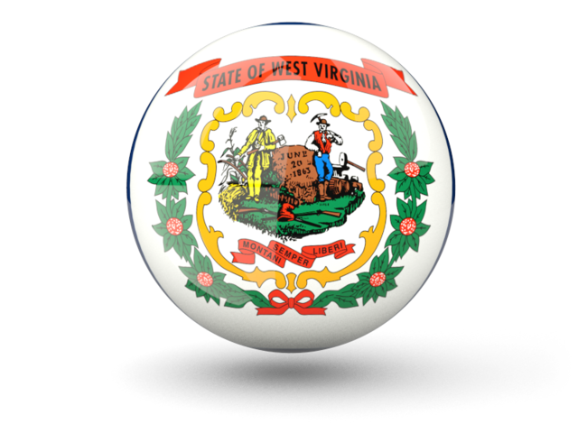 Sphere icon. Download flag icon of West Virginia