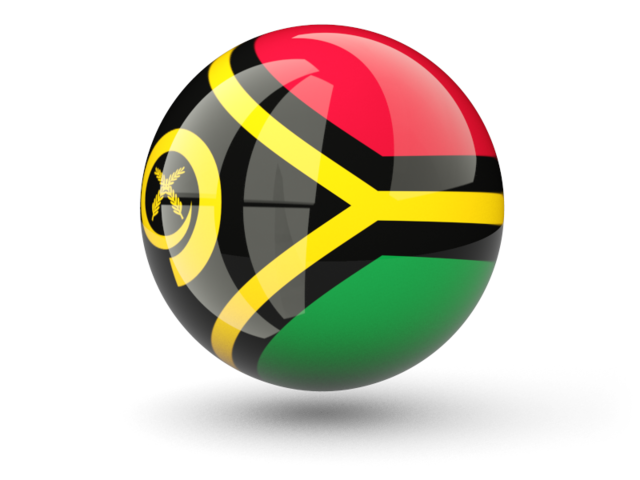 Сферическая иконка. Скачать флаг. Вануату