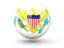 Virgin Islands of the United States. Sphere icon. Download icon.