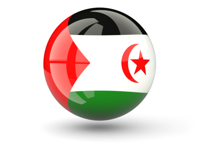 Sphere icon. Download flag icon of Western Sahara at PNG format