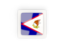 American Samoa. Square carbon icon. Download icon.