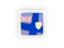 Anguilla. Square carbon icon. Download icon.