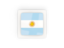Argentina. Square carbon icon. Download icon.