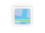 Aruba. Square carbon icon. Download icon.