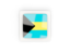 Bahamas. Square carbon icon. Download icon.