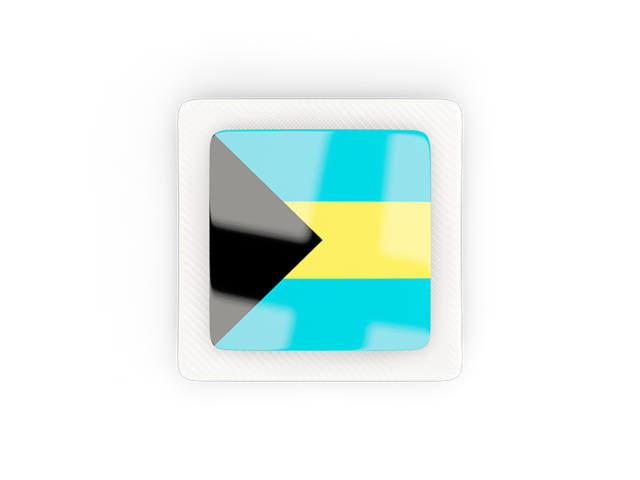 Square carbon icon. Download flag icon of Bahamas at PNG format