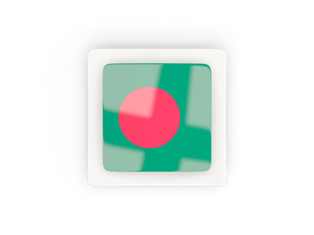 Square carbon icon. Download flag icon of Bangladesh at PNG format