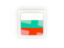 Bulgaria. Square carbon icon. Download icon.