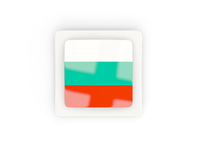 Square carbon icon. Download flag icon of Bulgaria at PNG format