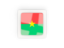 Burkina Faso. Square carbon icon. Download icon.