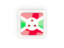 Burundi. Square carbon icon. Download icon.