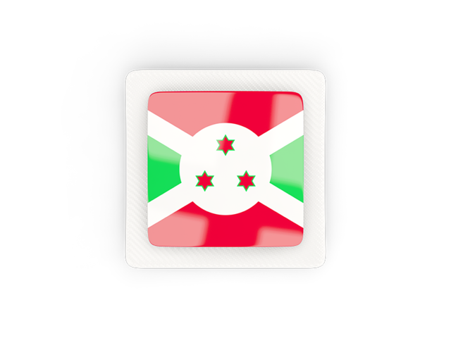 Square carbon icon. Download flag icon of Burundi at PNG format