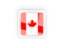 Canada. Square carbon icon. Download icon.