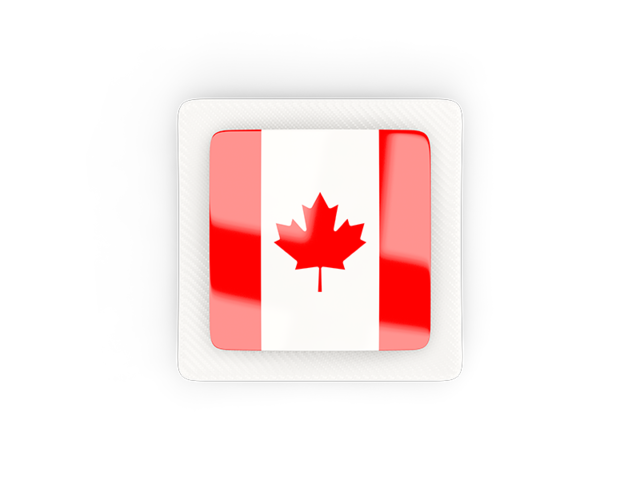 Square carbon icon. Download flag icon of Canada at PNG format