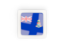 Cayman Islands. Square carbon icon. Download icon.