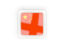 China. Square carbon icon. Download icon.