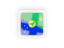 Christmas Island. Square carbon icon. Download icon.