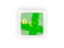 Cocos Islands. Square carbon icon. Download icon.