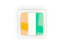 Cote d'Ivoire. Square carbon icon. Download icon.