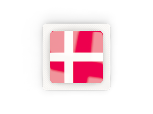Square carbon icon. Download flag icon of Denmark at PNG format