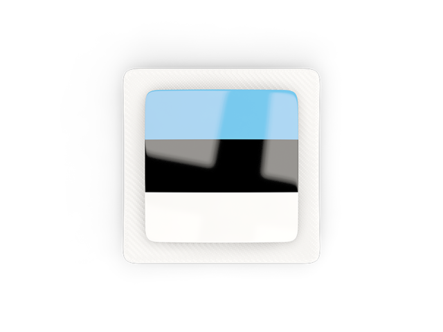 Square carbon icon. Download flag icon of Estonia at PNG format