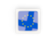 Европейский союз. Квадратная карбоновая иконка. Скачать иллюстрацию.