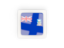 Falkland Islands. Square carbon icon. Download icon.