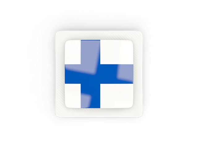 Square carbon icon. Download flag icon of Finland at PNG format