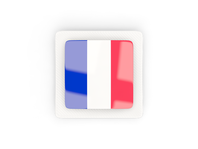 Square carbon icon. Download flag icon of France at PNG format