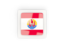 French Polynesia. Square carbon icon. Download icon.