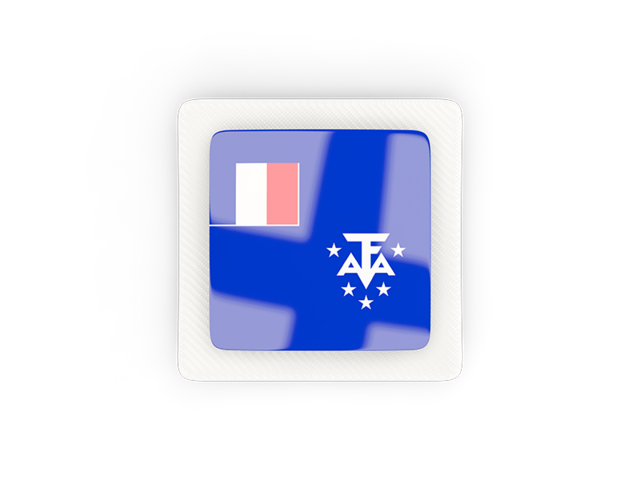 Square carbon icon. Download flag icon of French Southern and Antarctic Lands at PNG format