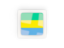 Gabon. Square carbon icon. Download icon.