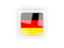 Germany. Square carbon icon. Download icon.