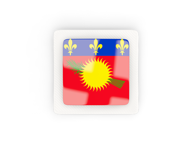 Square carbon icon. Download flag icon of Guadeloupe at PNG format