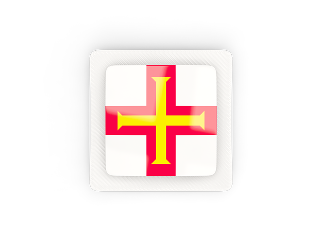 Square carbon icon. Download flag icon of Guernsey at PNG format