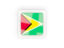 Guyana. Square carbon icon. Download icon.