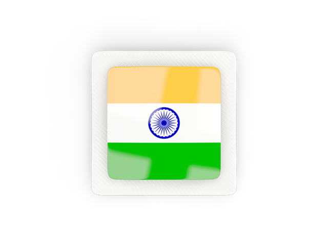Square carbon icon. Download flag icon of India at PNG format