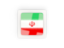 Iran. Square carbon icon. Download icon.